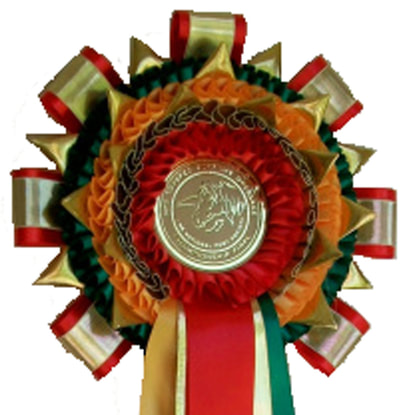 large centre rosette with double loops