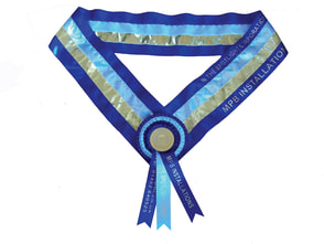 Four tier, one gold tier personalised sash